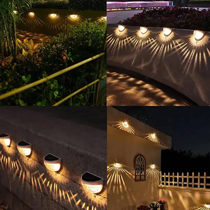 10 Pack LED Solar Light Outdoor Wall Lamps - Welcome To WWP