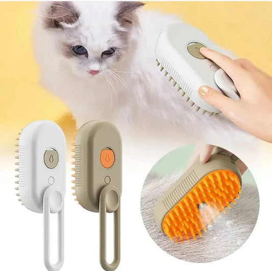 3-in-1 Electric Steam Pet Grooming Brush - Welcome To WWP