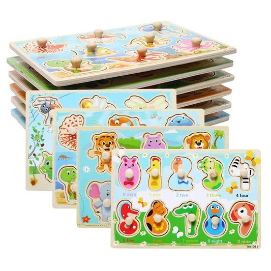 Baby Montessori Toys Wooden Puzzle Board - Welcome To WWP