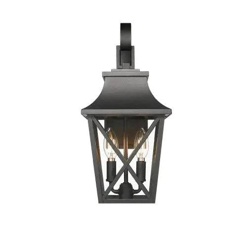 Black Outdoor Wall Light – Modern Waterproof Dual Lamp - Welcome To WWP