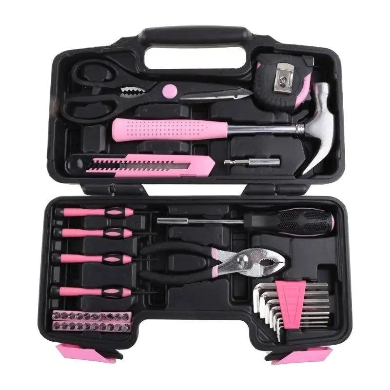 Pink 39-Piece Home Repair Tool Kit - Welcome To WWP