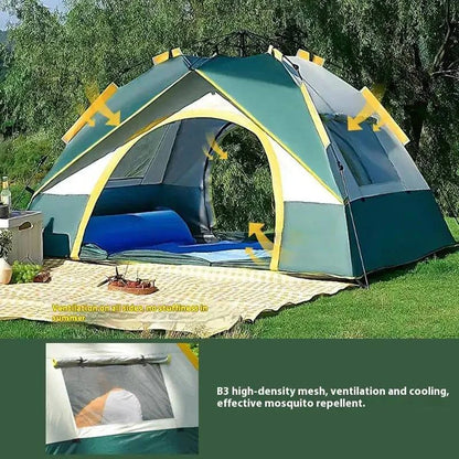 Automatic Pop-Up Camping Tent for 3-4 People - Welcome To WWP