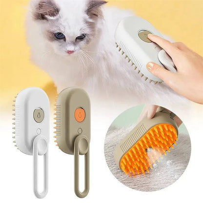 3-in-1 Electric Steam Pet Grooming Brush - Welcome To WWP